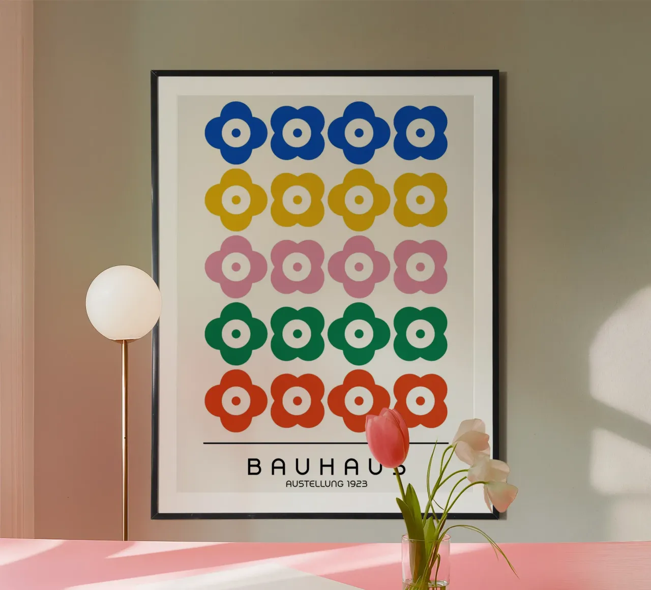 Bauhaus Flowers - Pop Art Geometry hahnemühle by Casa Calm