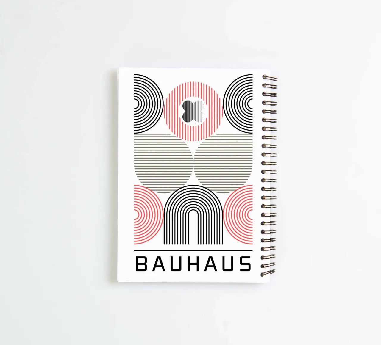 Bauhaus Retro Design – Geometrische Kunst Modern Ringbuch von Casa Calm
