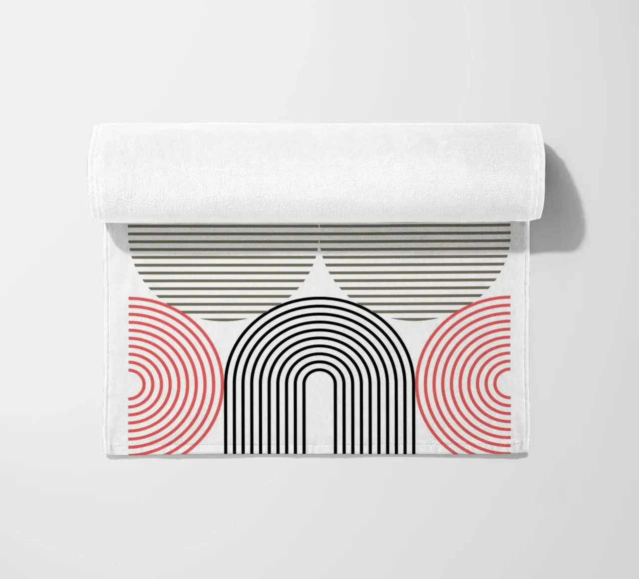 Bauhaus Retro Design - Arte geometrica moderna telo mare da Casa Calm