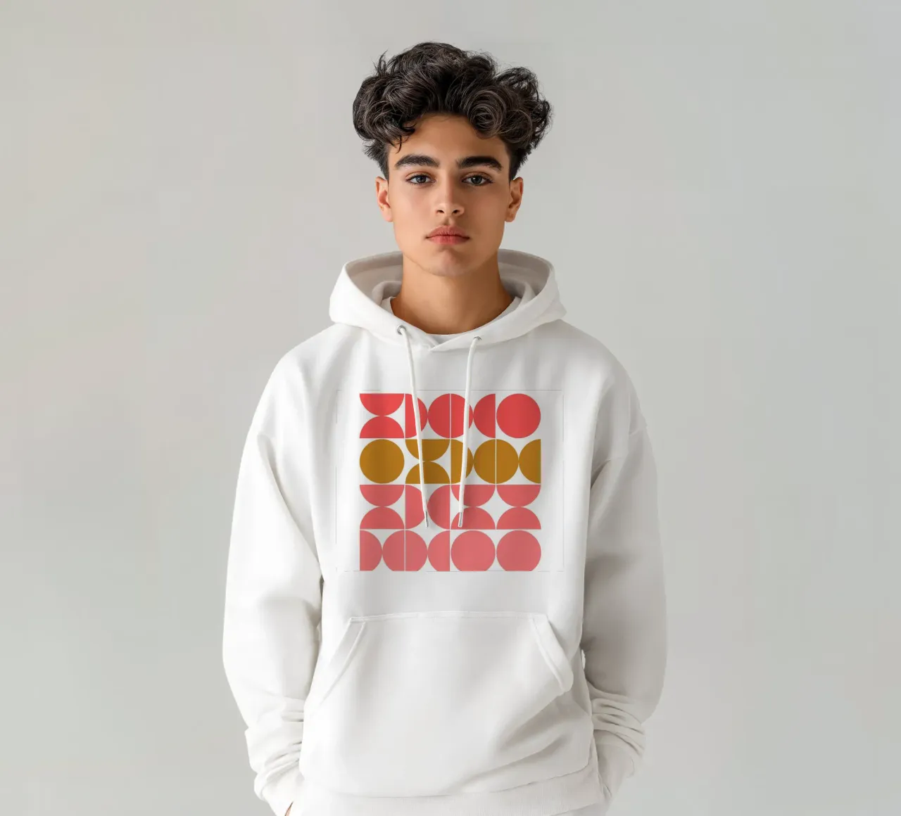 Bauhaus Graphic Art - Retro Geometry Poster hoodie by Casa Calm