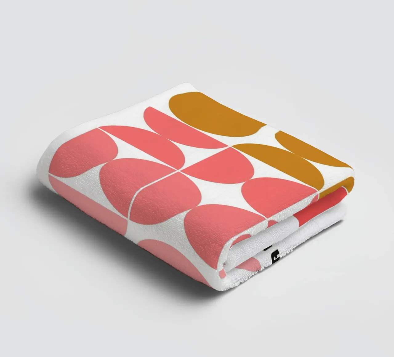Bauhaus Graphic Art - Retro Geometry Poster towel by Casa Calm