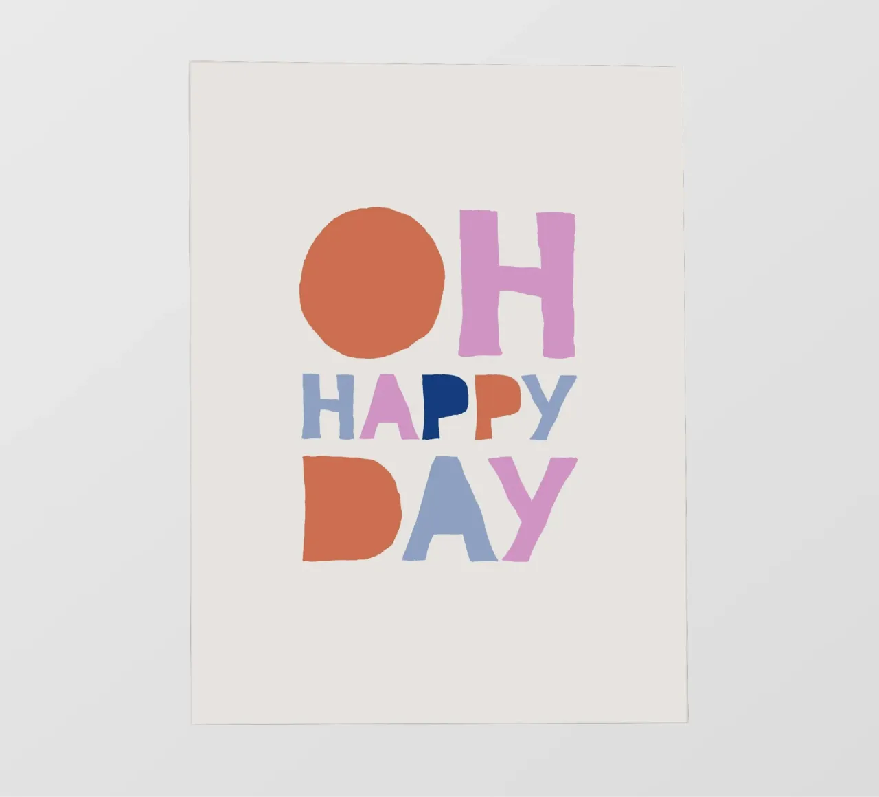 Oh happy day pellicola backlit da we line studio - art