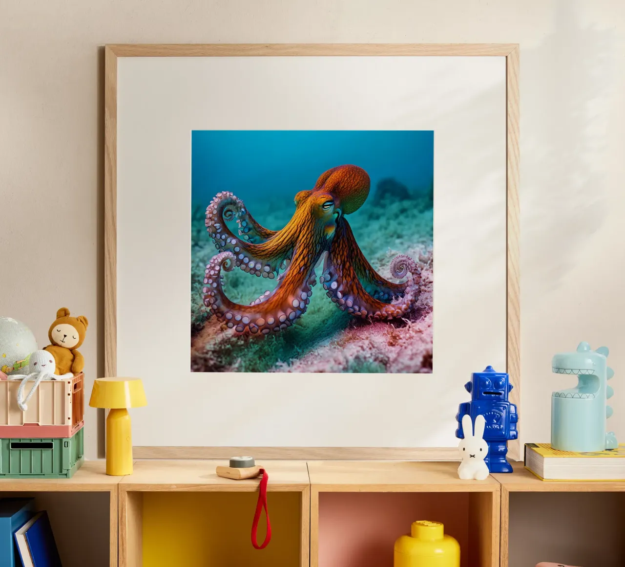 Das Flüstern des Ozeans Poster mit Kunststoffrahmen von PhotoVibe Decor