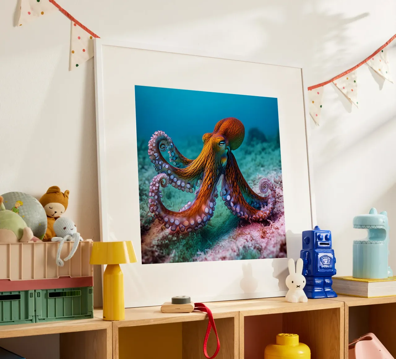 Das Flüstern des Ozeans Poster mit Kunststoffrahmen von PhotoVibe Decor