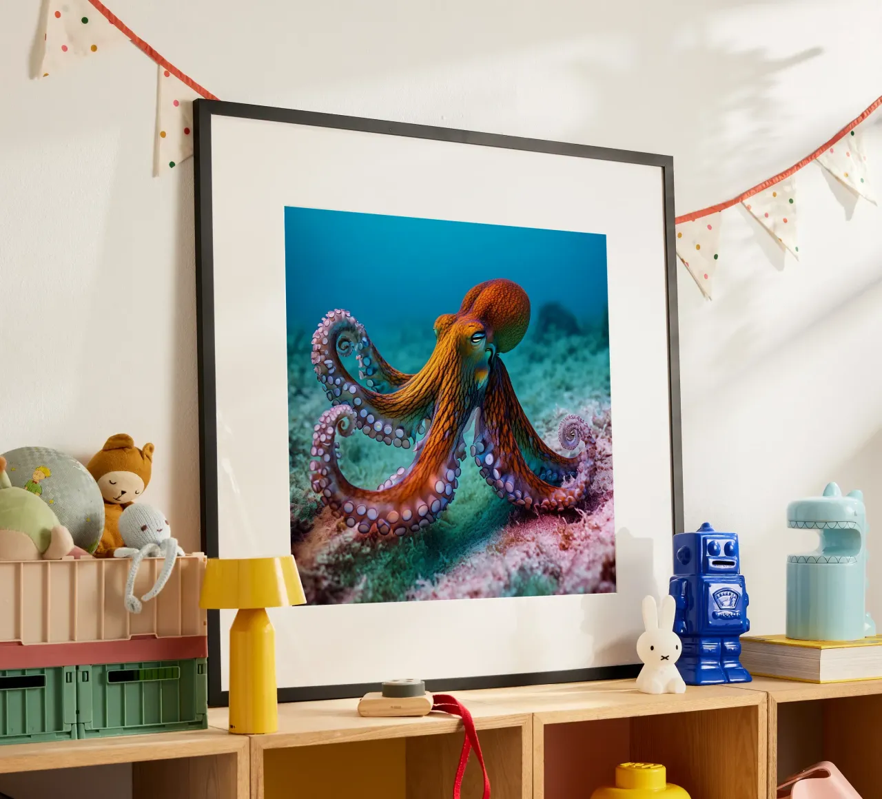 Das Flüstern des Ozeans Poster mit Kunststoffrahmen von PhotoVibe Decor