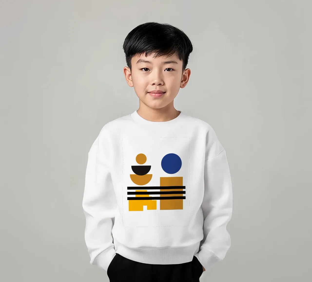 Forme moderne Bauhaus - Composizione astratta felpa bambino da Casa Calm