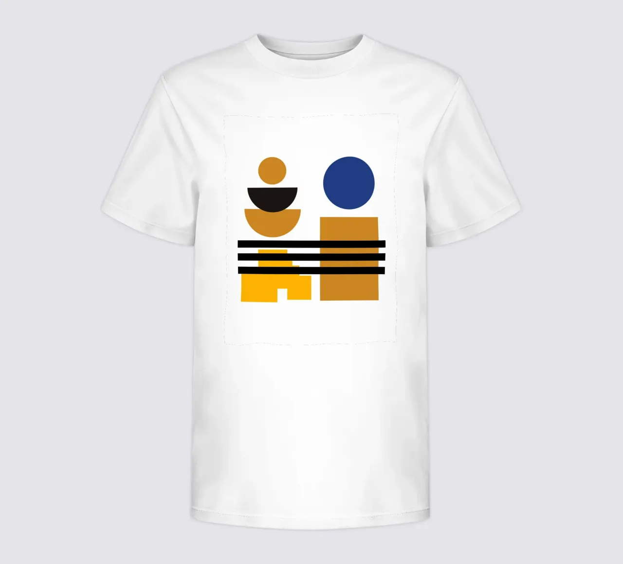 Moderne Bauhaus Vormen - Abstracte Compositie kinder t-shirt van Casa Calm