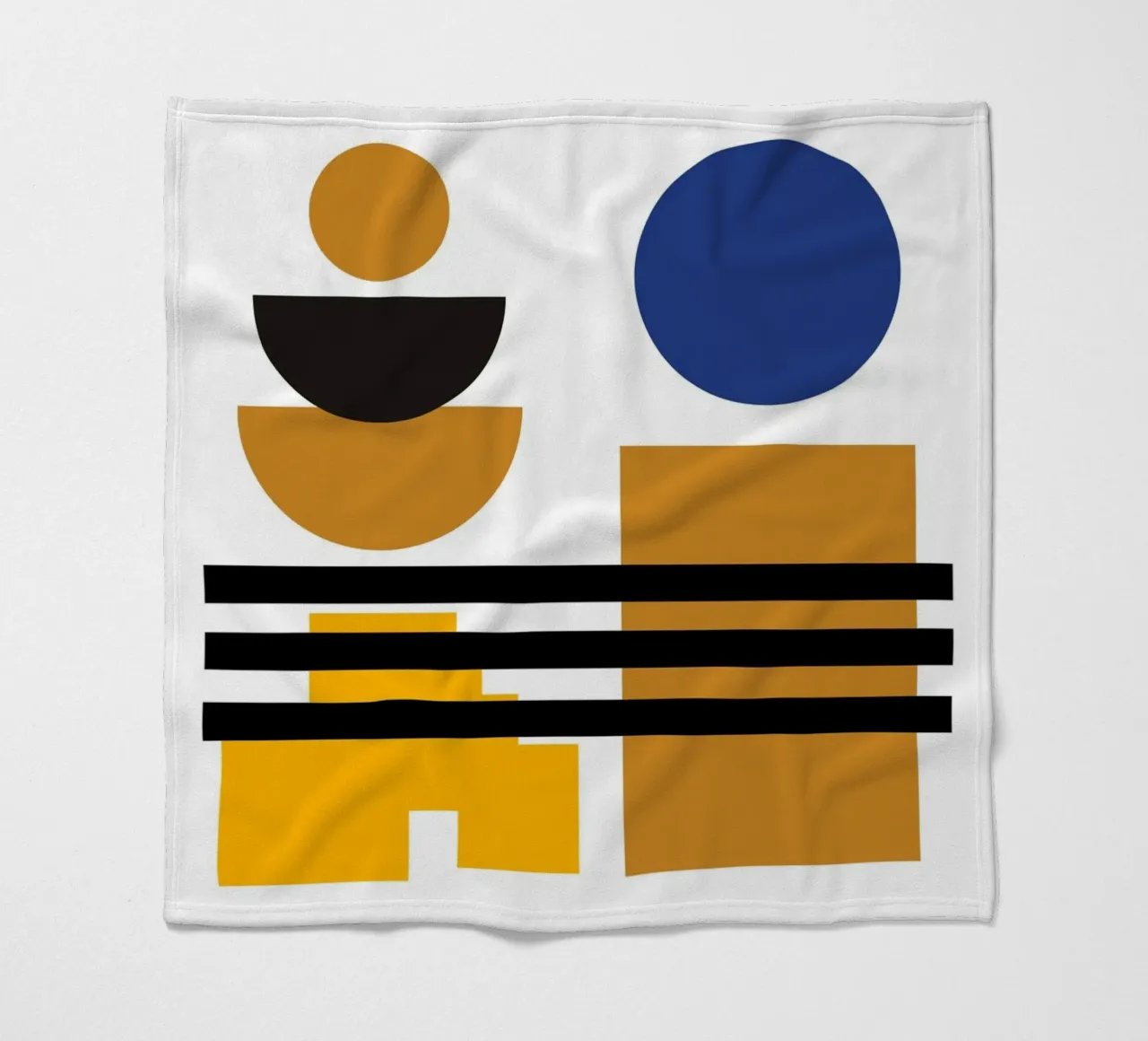 Forme moderne Bauhaus - Composizione astratta coperta in pile da Casa Calm