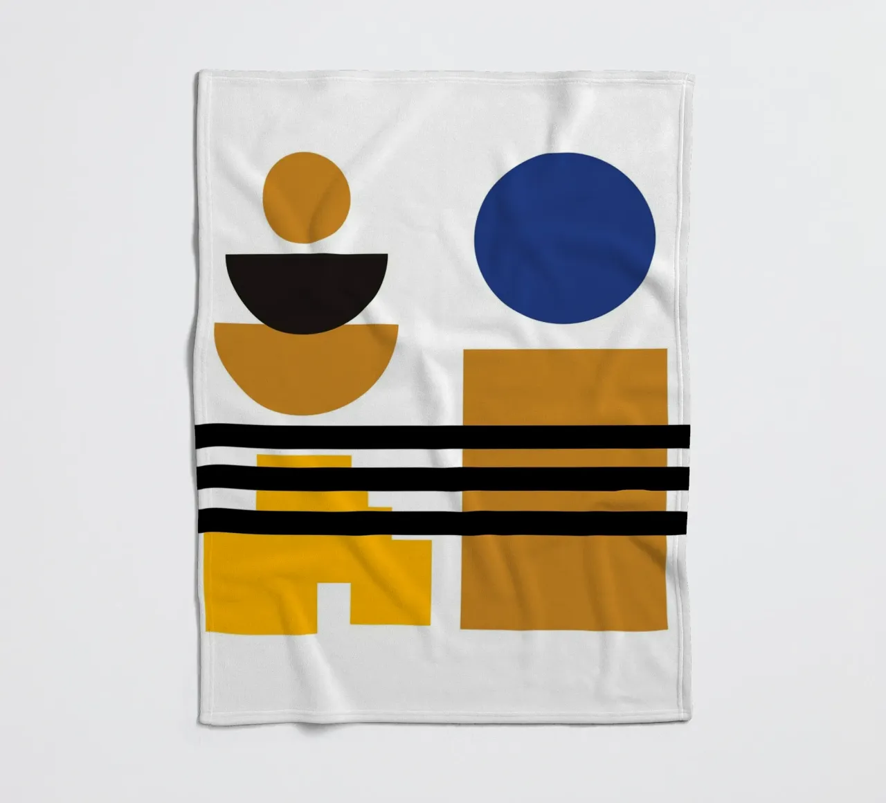 Forme moderne Bauhaus - Composizione astratta coperta in pile da Casa Calm