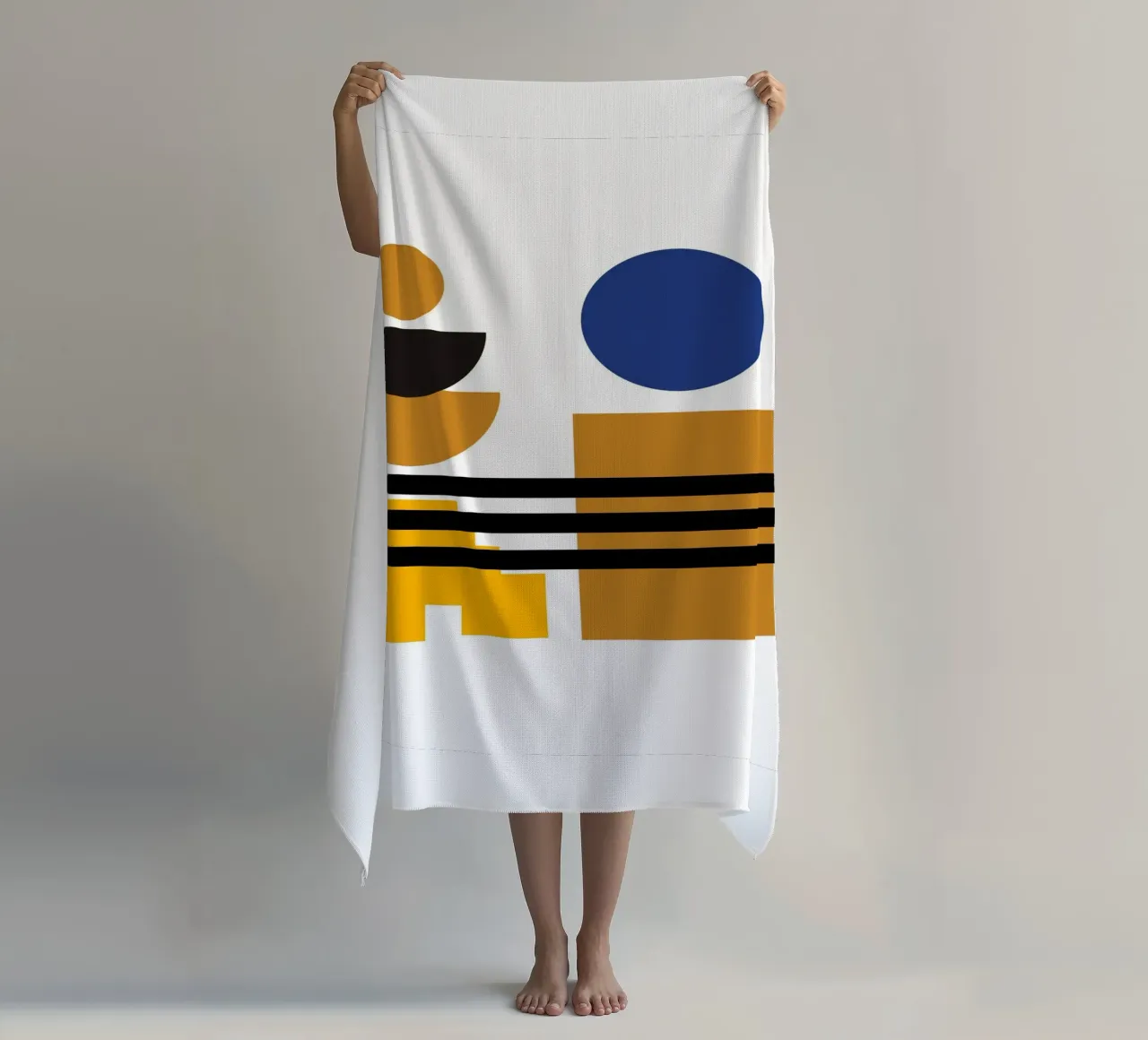 Forme moderne Bauhaus - Composizione astratta telo mare da Casa Calm