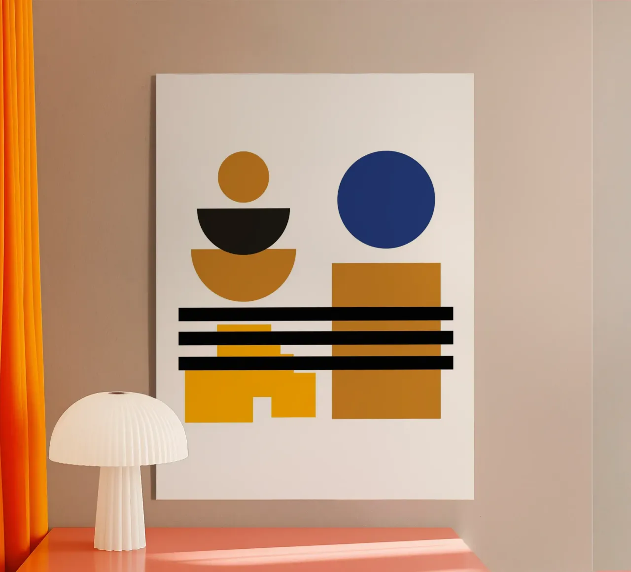Formas modernas Bauhaus - Composición abstracta metacrilato de Casa Calm