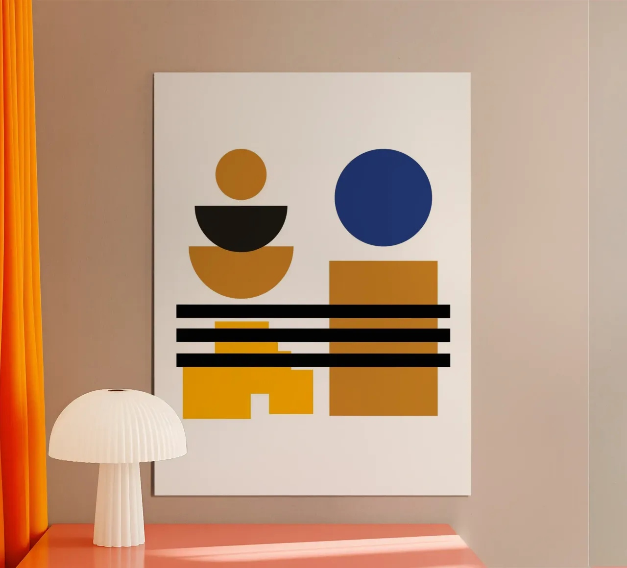 Forme moderne Bauhaus - Composizione astratta carta hahnemühle da Casa Calm