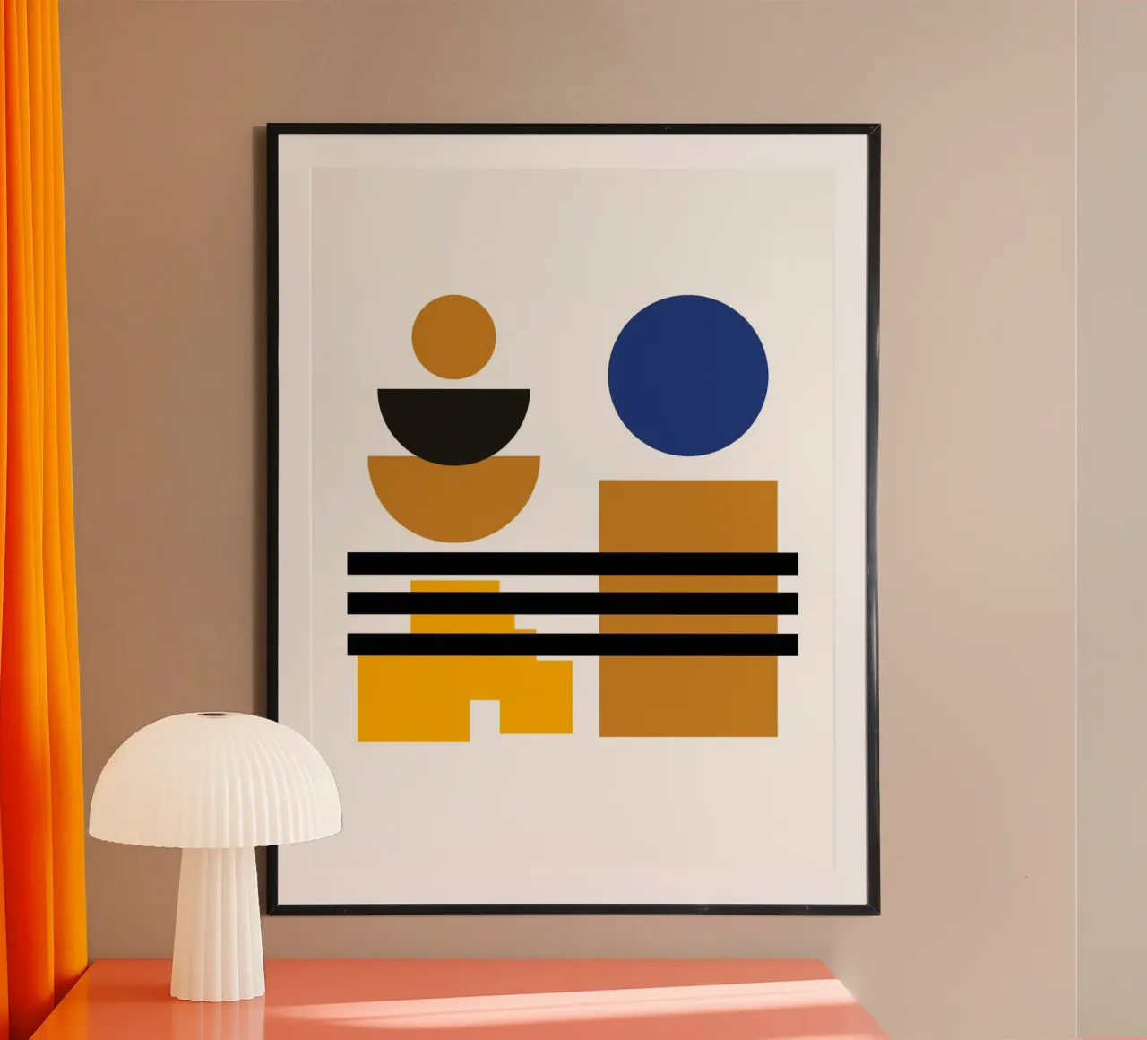 Forme moderne Bauhaus - Composizione astratta poster da Casa Calm