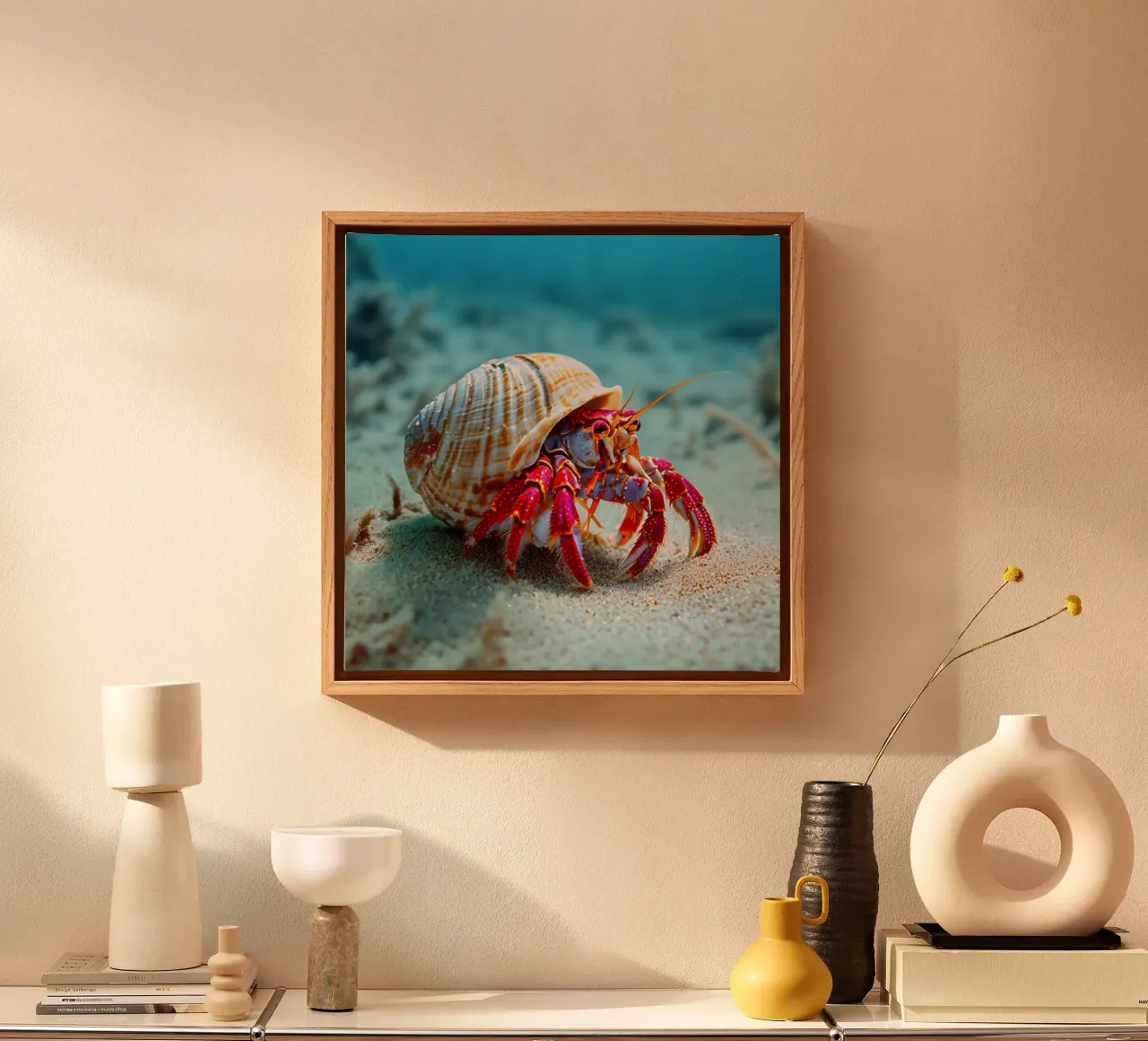 Whispers of the Ocean canvas with Floater frame by PhotoVibe Decor