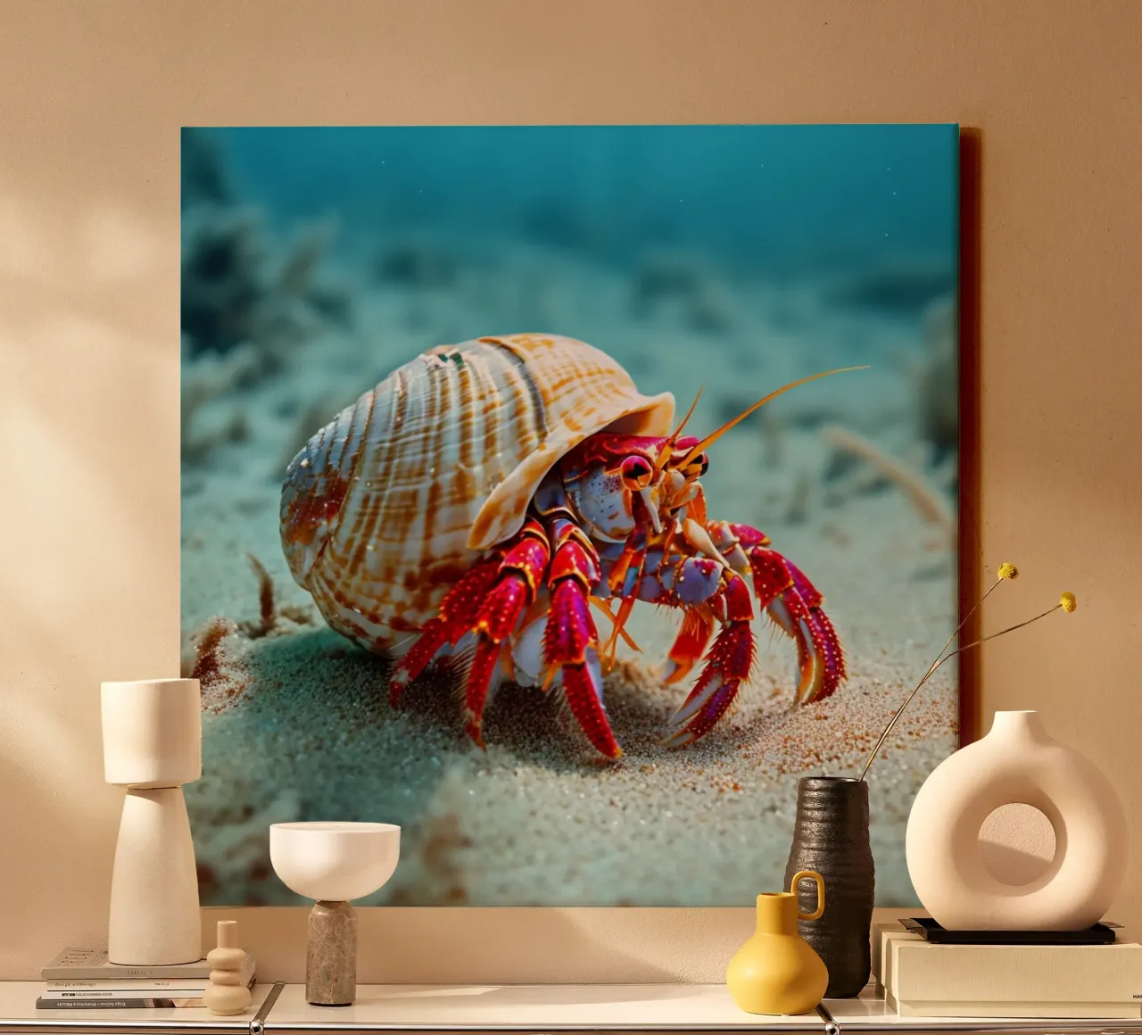 Whispers of the Ocean canvas with Floater frame by PhotoVibe Decor