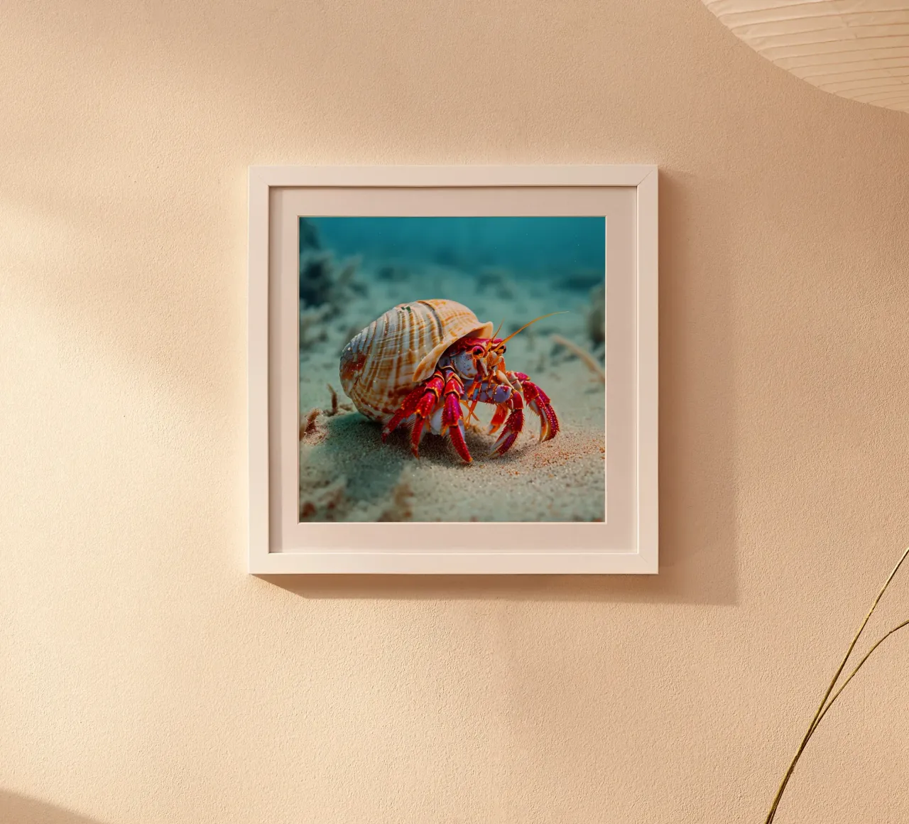 Das Flüstern des Ozeans Poster mit Aluminium Rahmen von PhotoVibe Decor