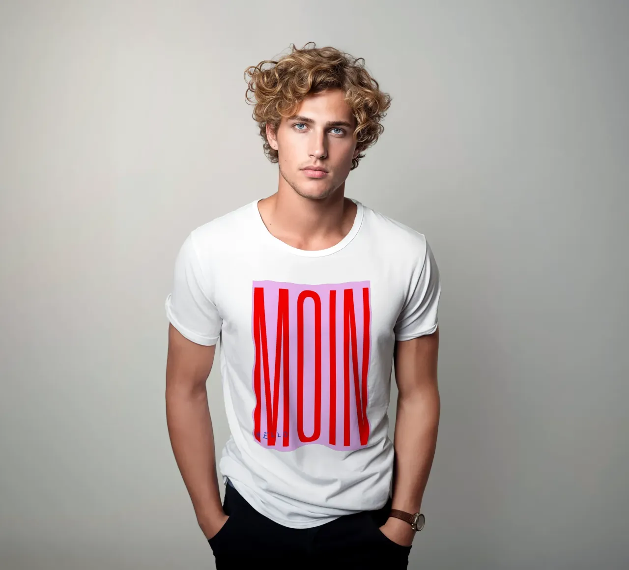 Moin German Greeting t-shirt da Attaboy Dsgn