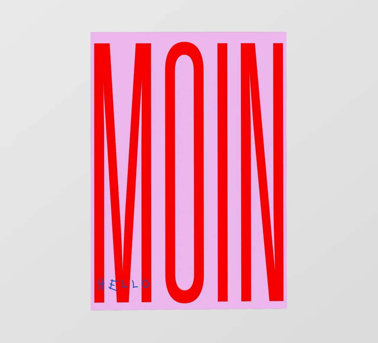 Moin German Greeting pellicola backlit da Attaboy Dsgn