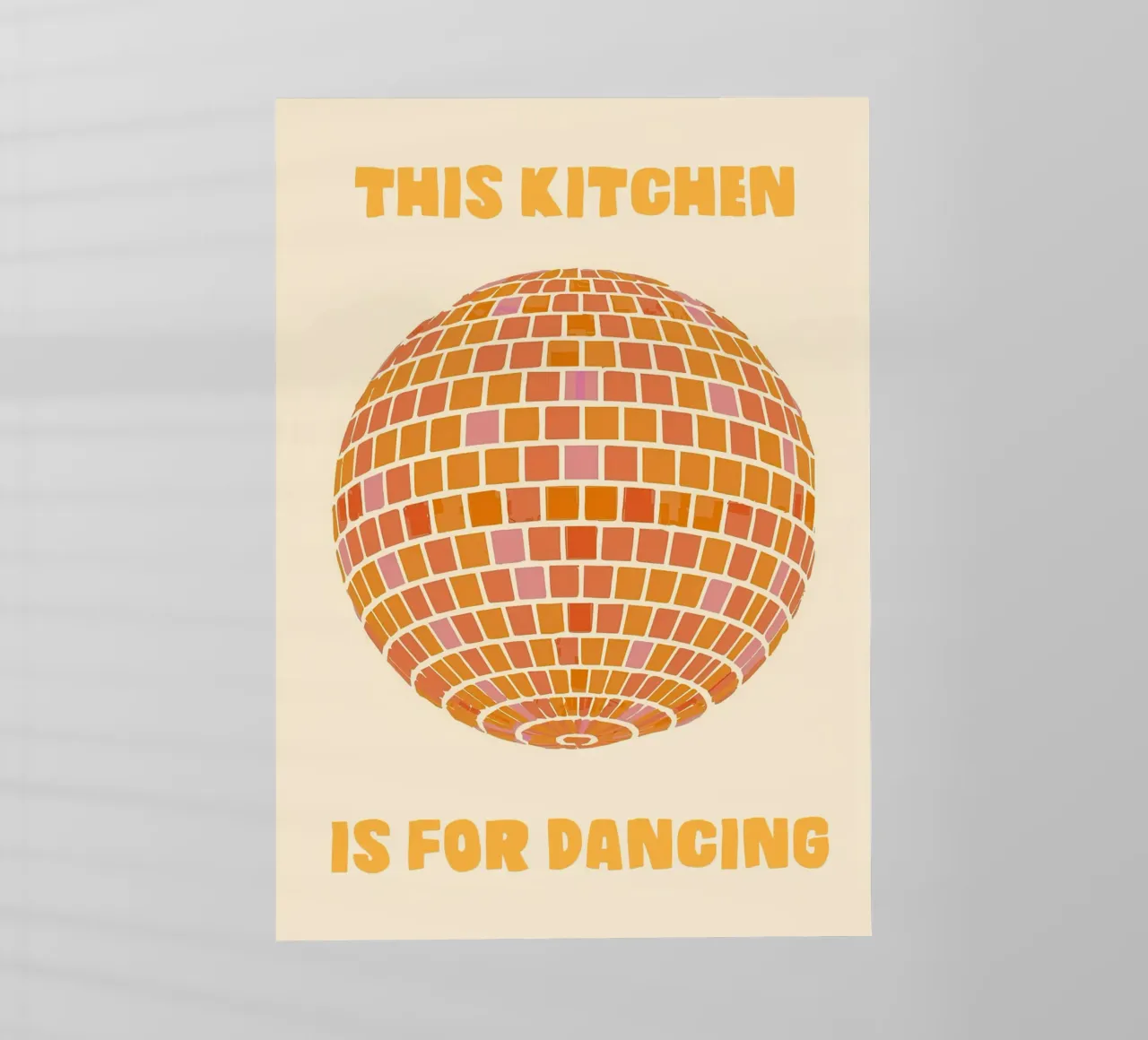 This Kitchen Is for Dancing pellicola backlit da Attaboy Dsgn