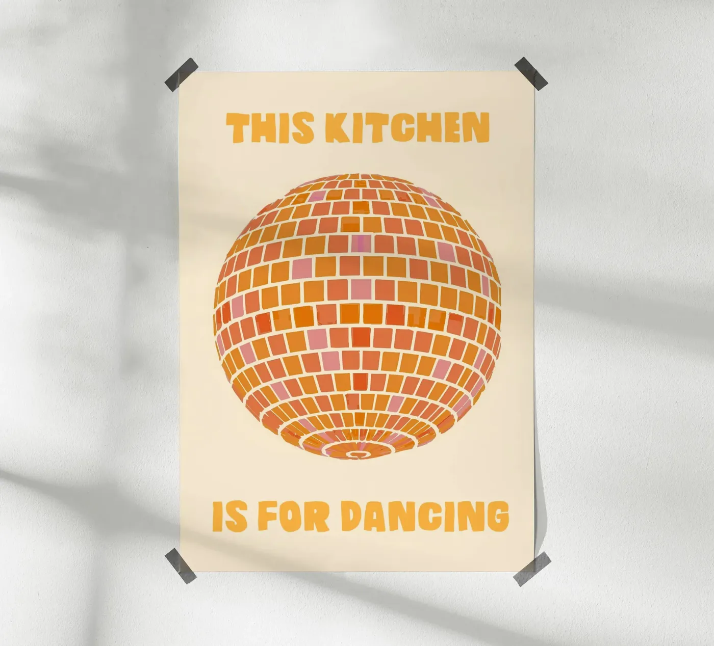 This Kitchen Is for Dancing poster by Attaboy Dsgn
