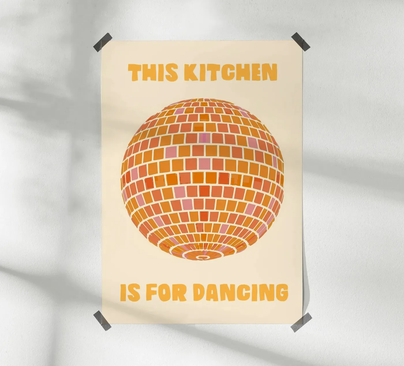 This Kitchen Is for Dancing poster by Attaboy Dsgn