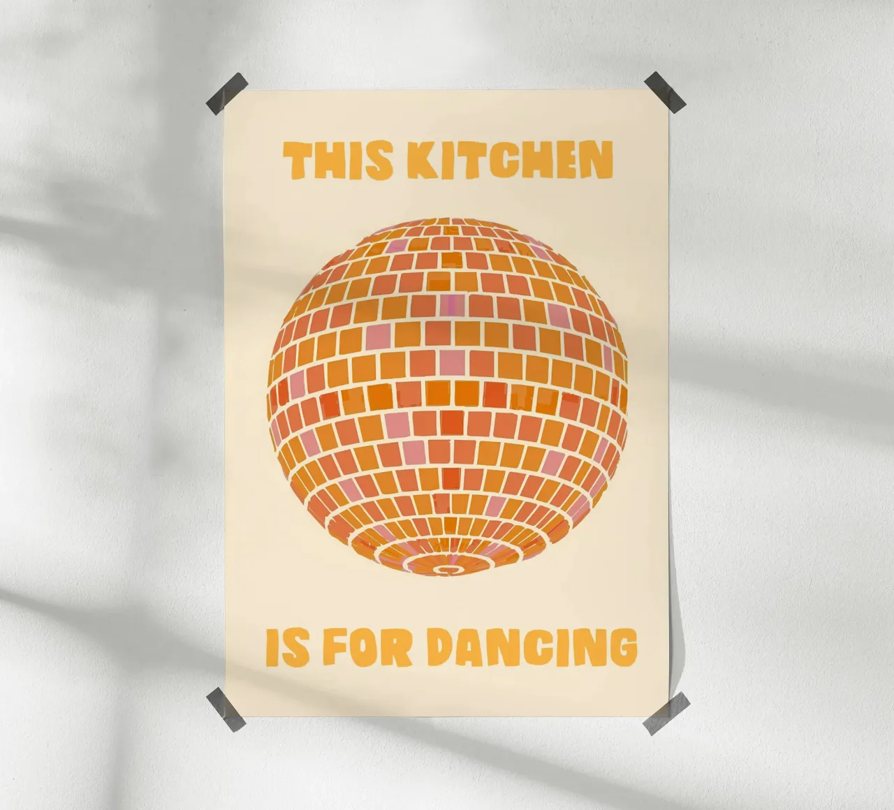 This Kitchen Is for Dancing poster da Attaboy Dsgn