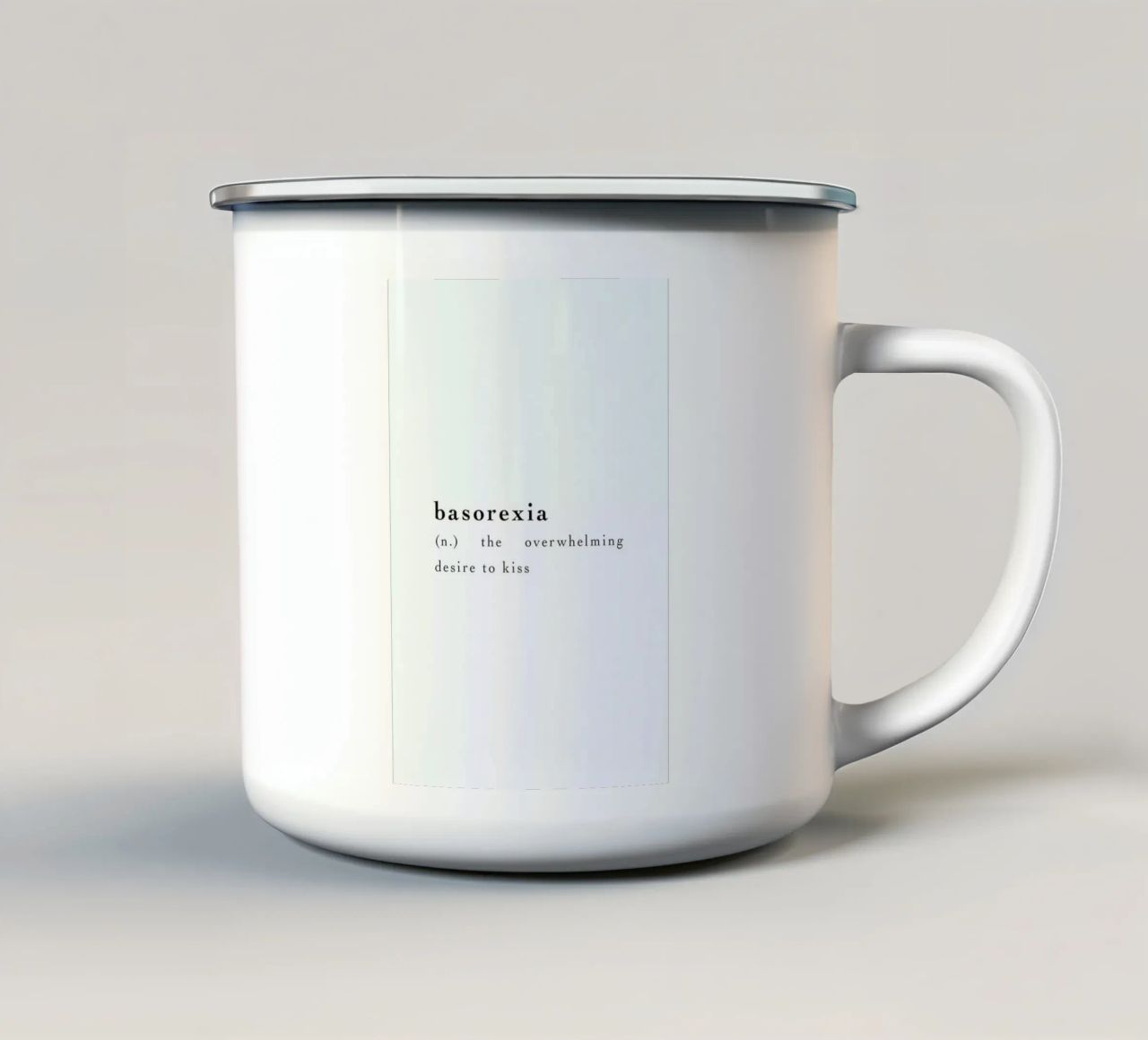 Basorexia tazza in smalto da Studio One
