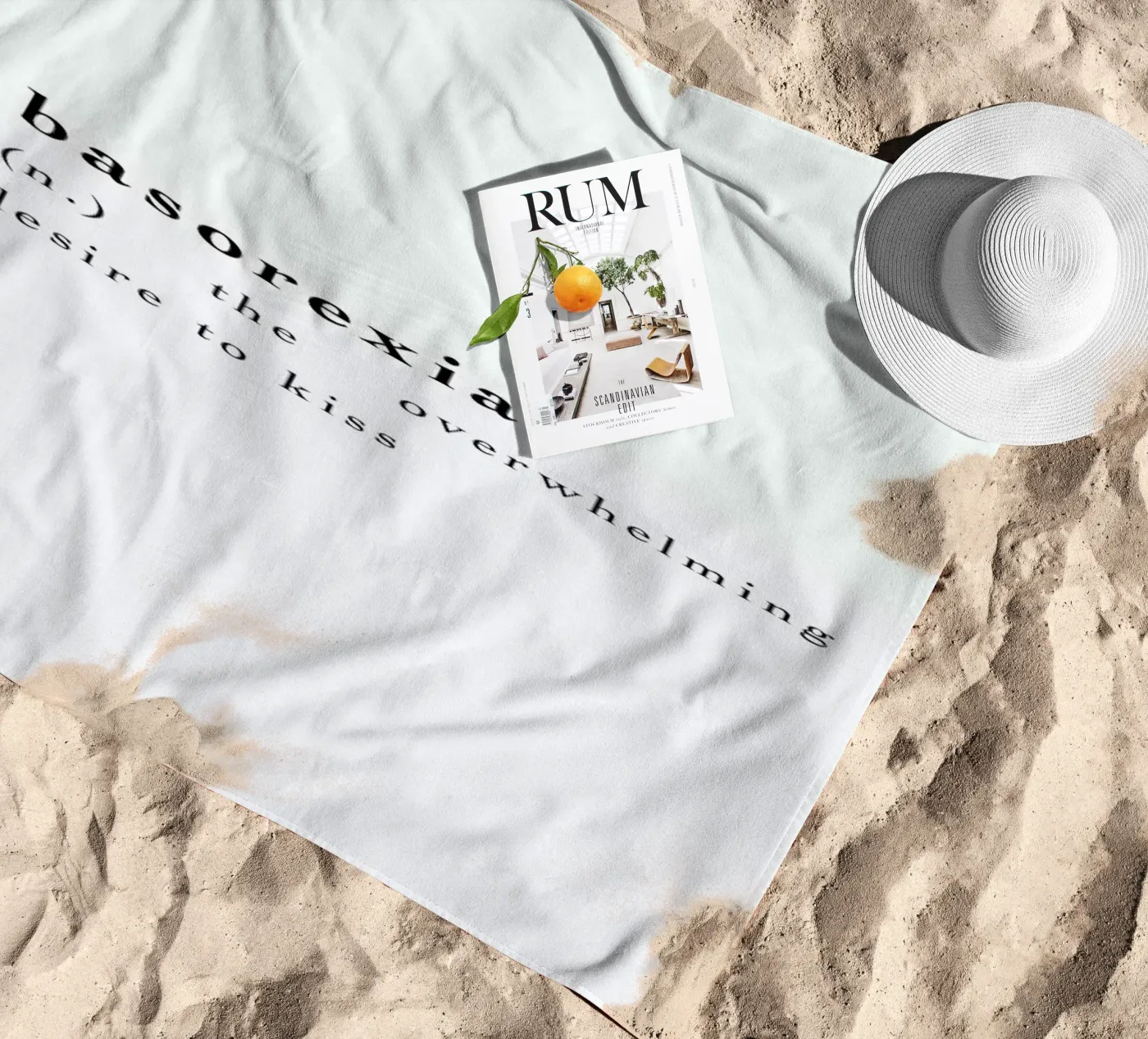 Basorexia beach towel by Studio One