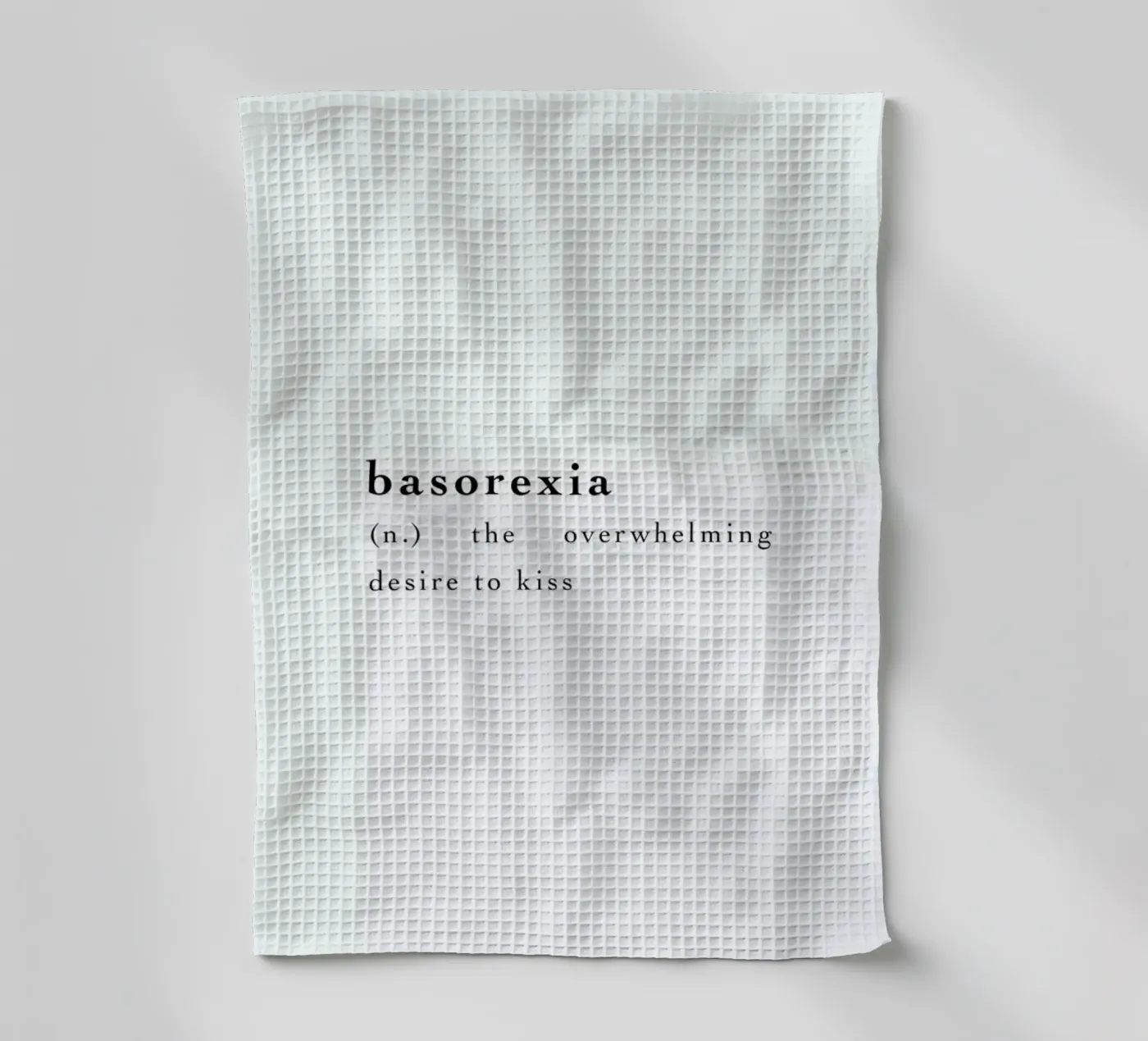 Basorexia tea towel by Studio One