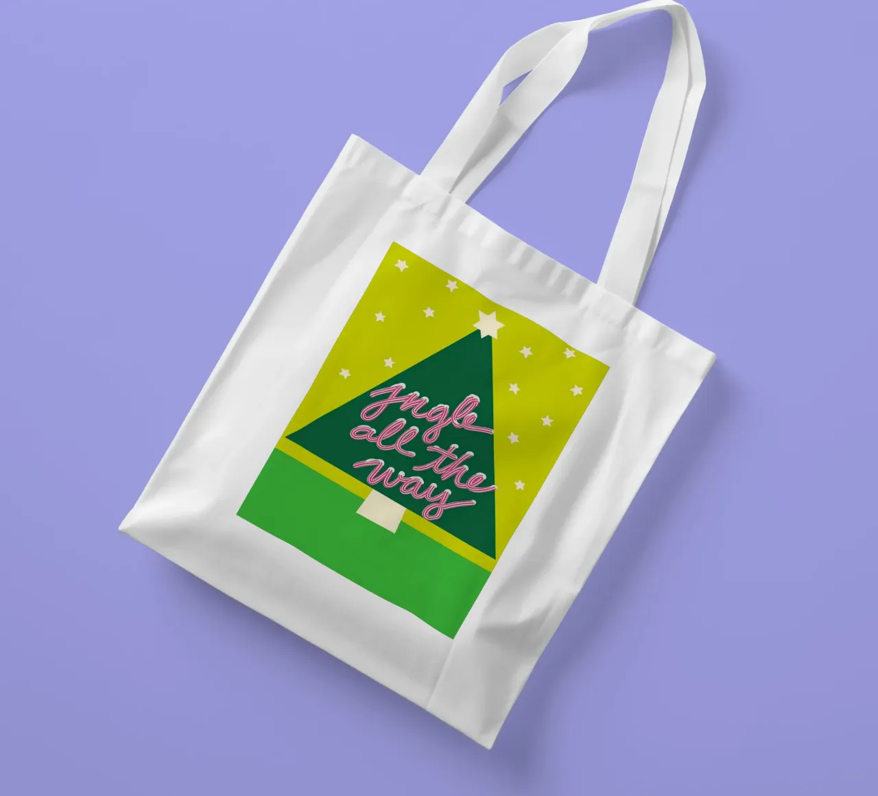 Jingle All the Way borsa in juta da Attaboy Dsgn