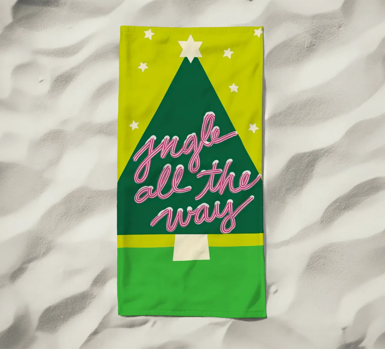 Jingle All the Way telo mare da Attaboy Dsgn