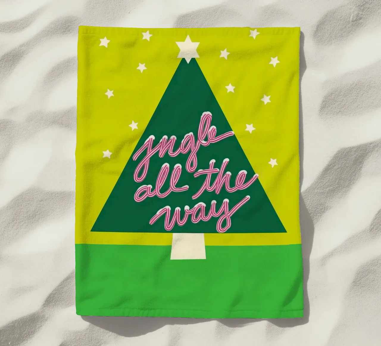 Jingle All the Way telo mare da Attaboy Dsgn