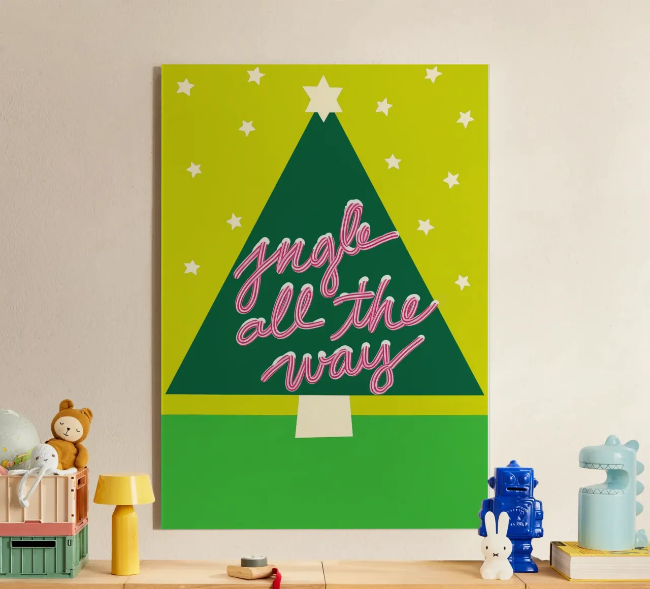 Jingle All the Way plexiglass da Attaboy Dsgn