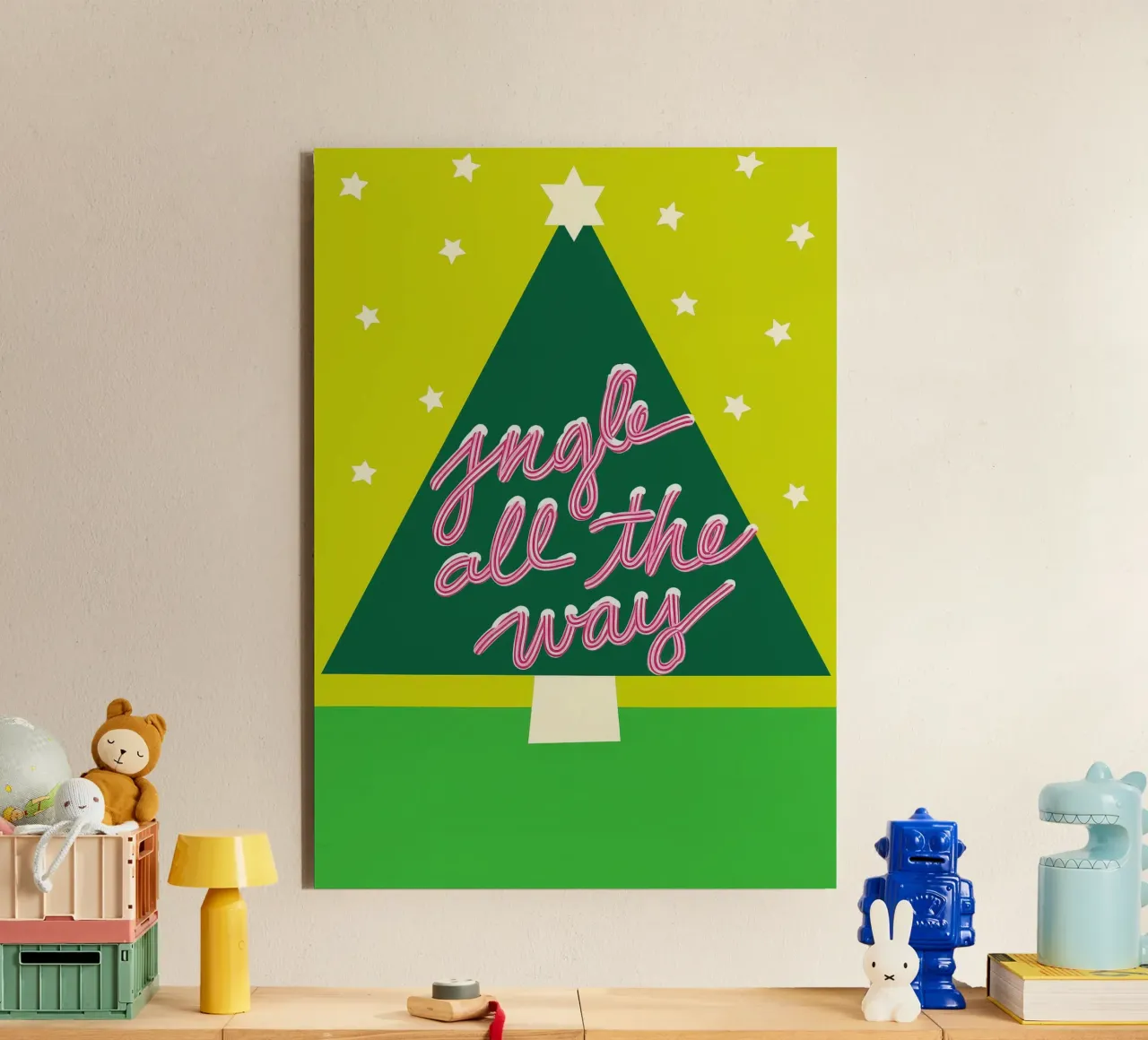 Jingle All the Way alluminio dibond da Attaboy Dsgn