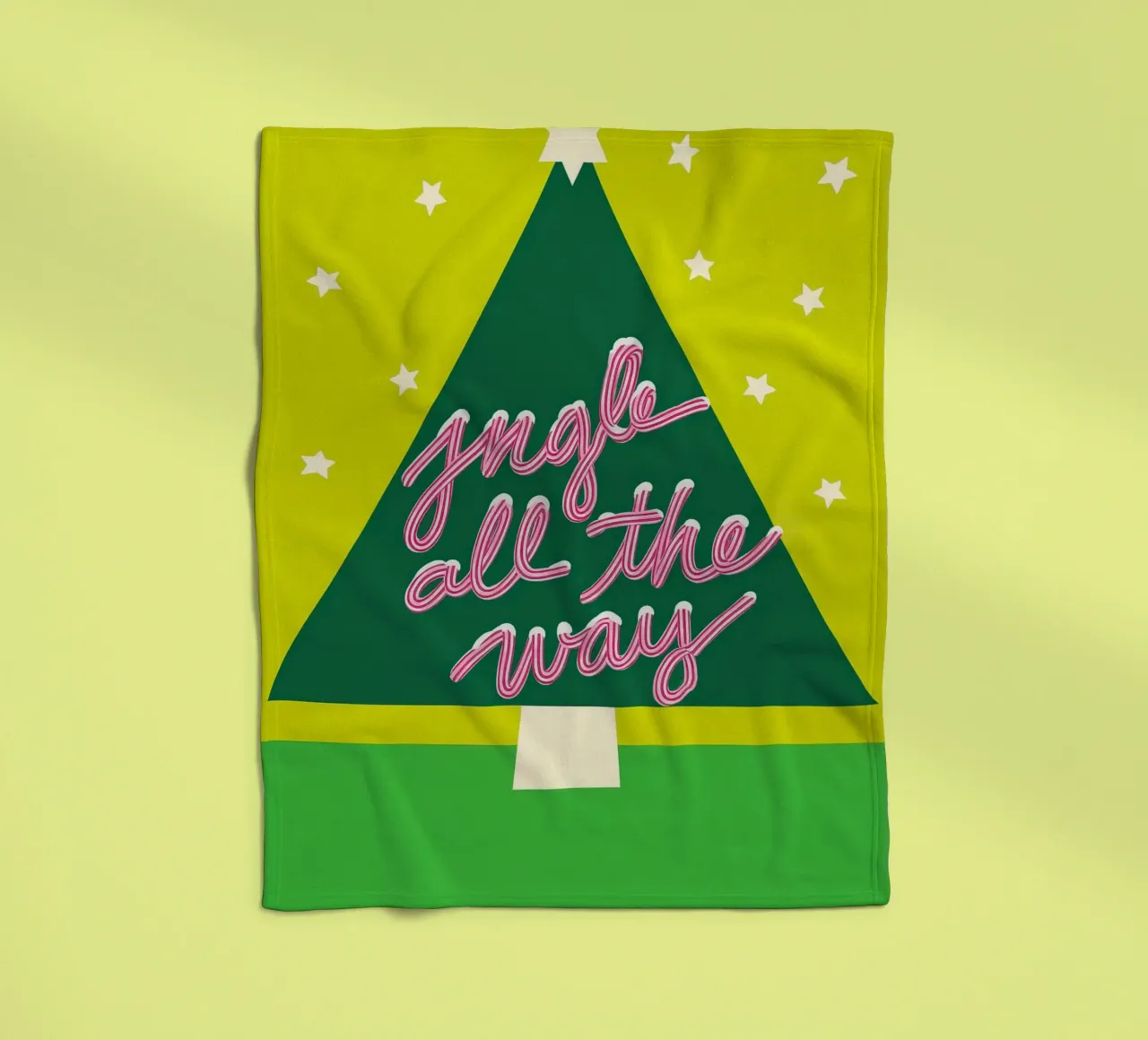 Jingle All the Way coperta in pile da Attaboy Dsgn