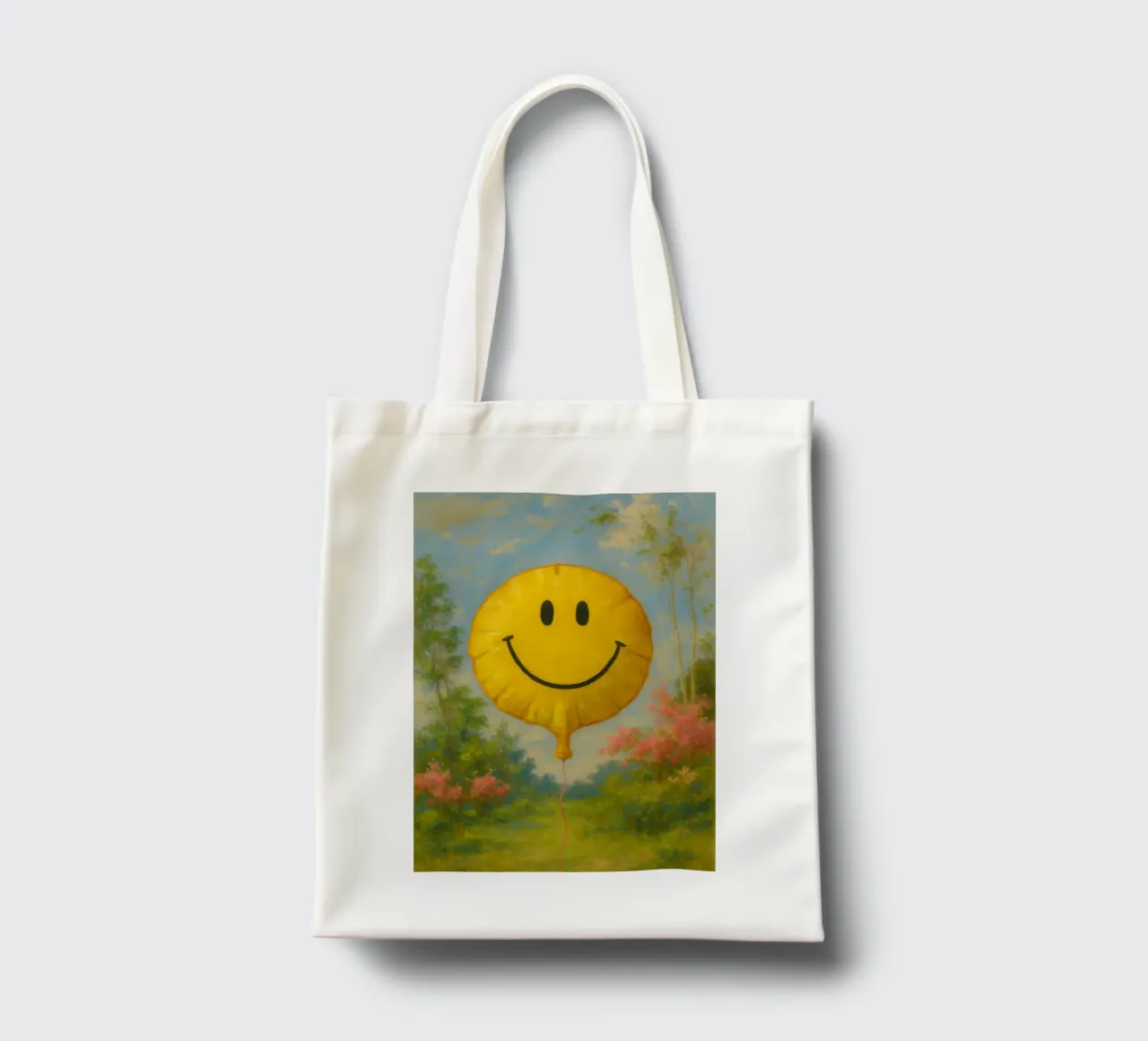 Smiling Balloon borsa in juta da Attaboy Dsgn