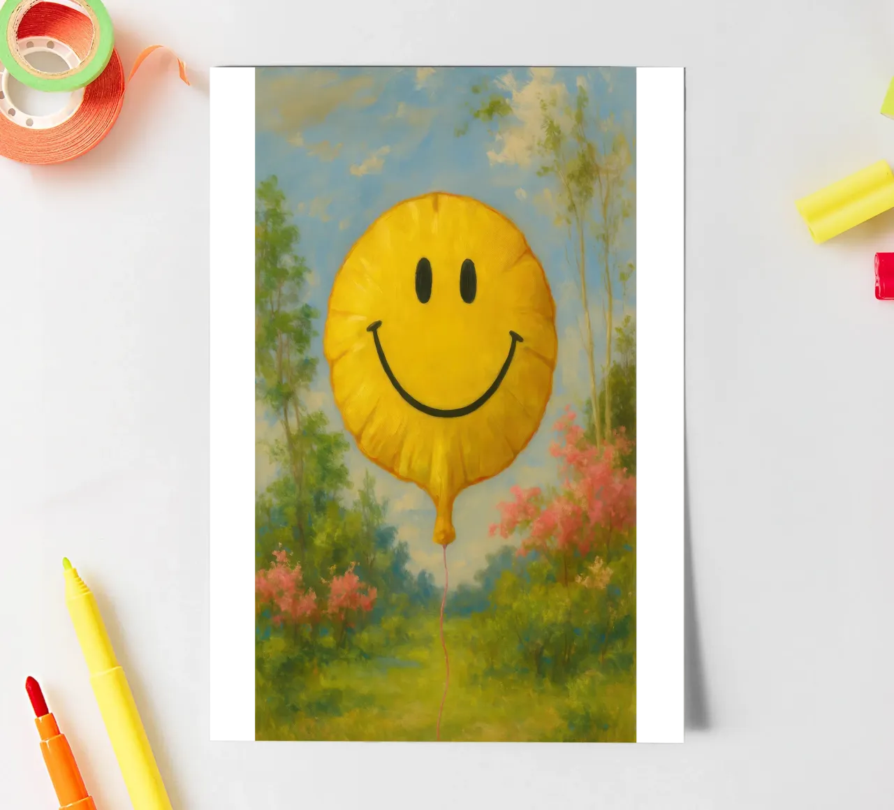 Smiling Balloon foglio adesivo da Attaboy Dsgn