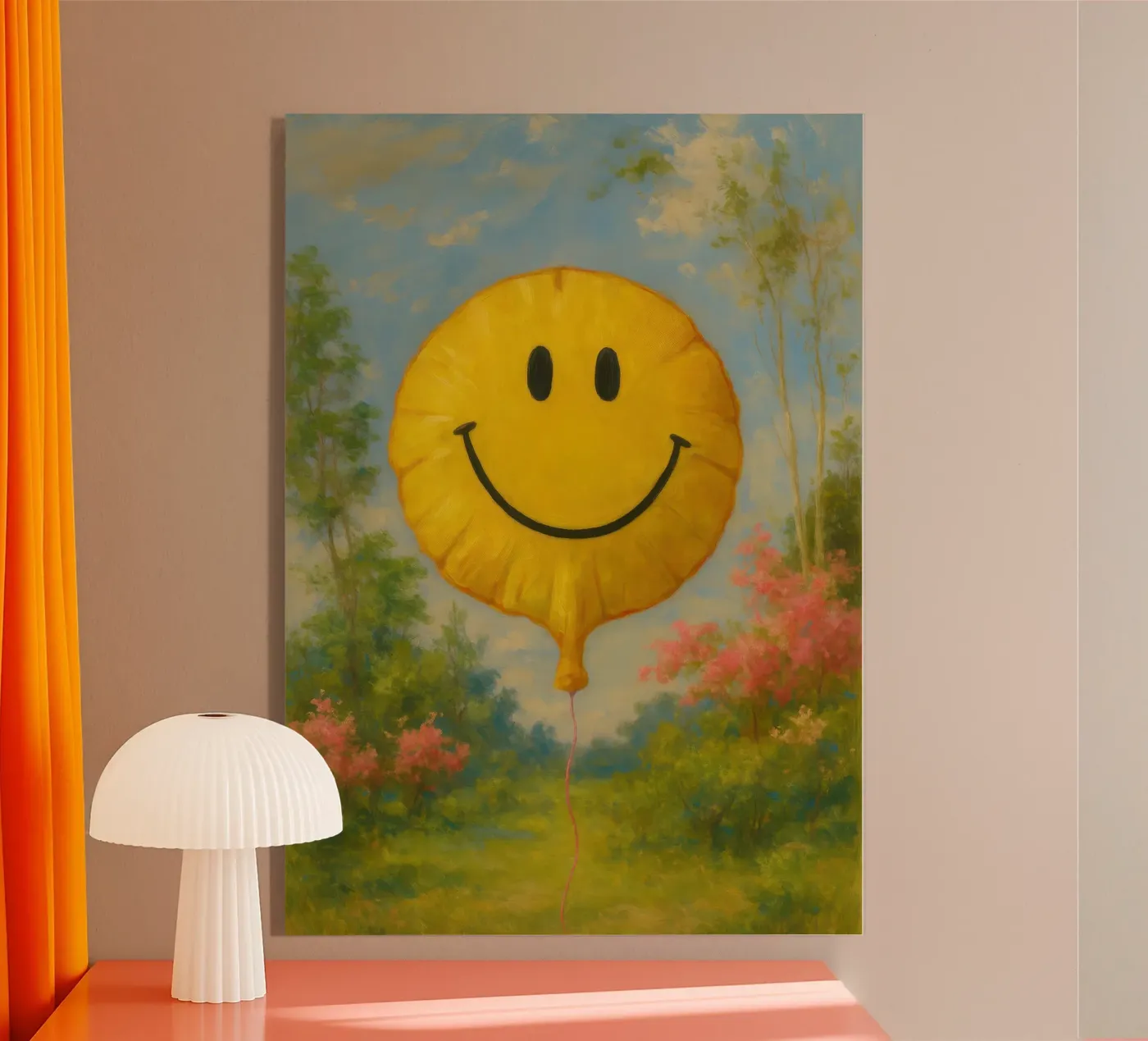 Smiling Balloon acryl van Attaboy Dsgn