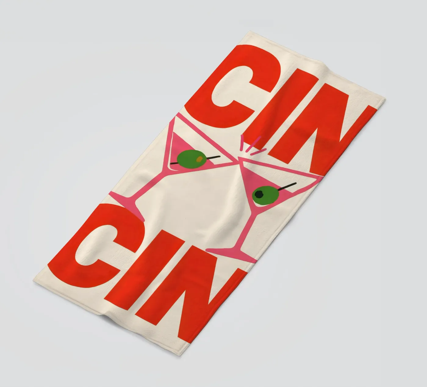 CIN CIN beach towel by Wall of Whispers