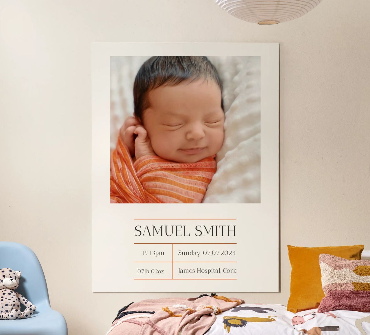 Imprimé personnalisé d'anniversaire de bébé poster de Prints By Ayleen