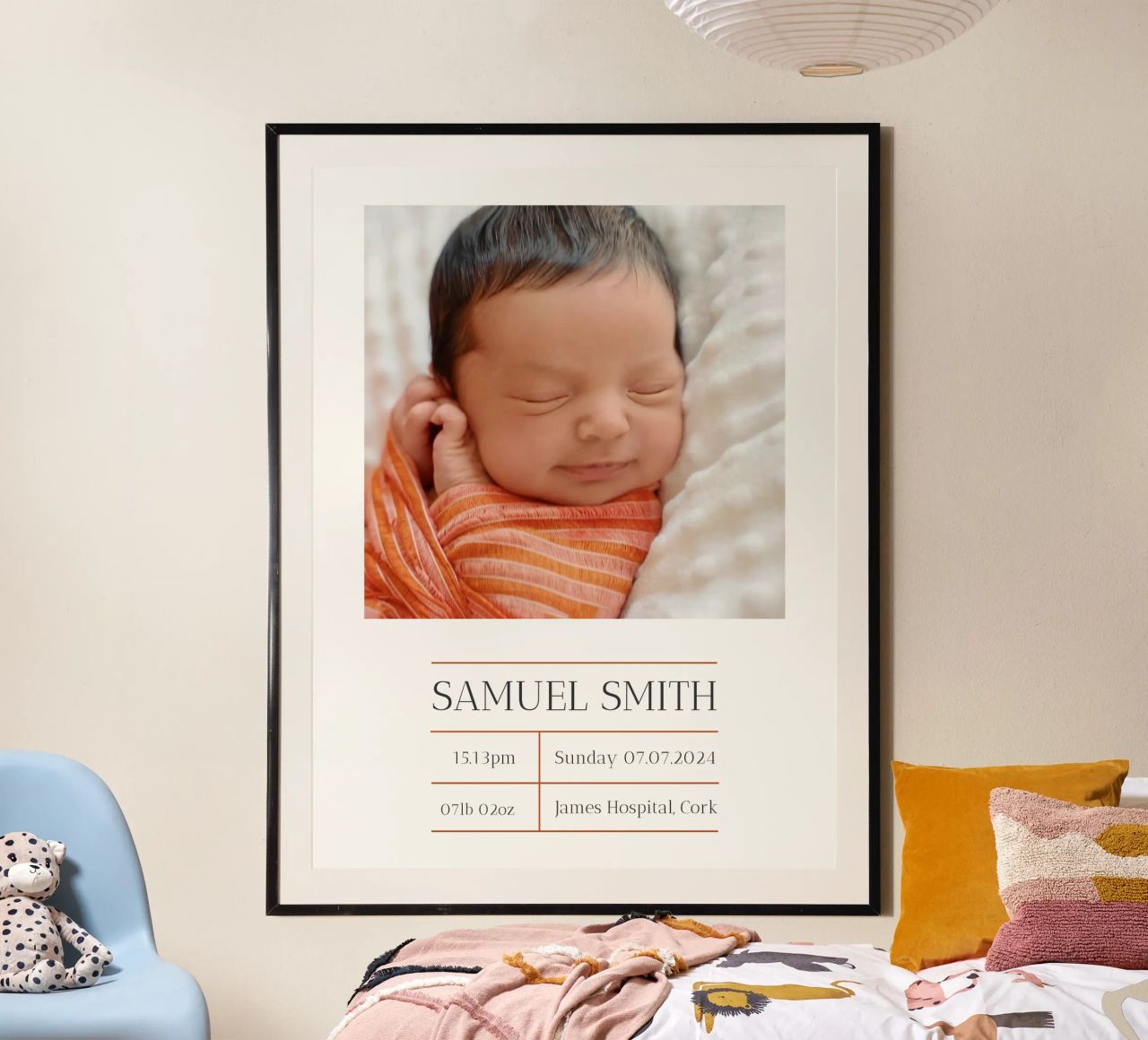 Imprimé personnalisé d'anniversaire de bébé poster de Prints By Ayleen