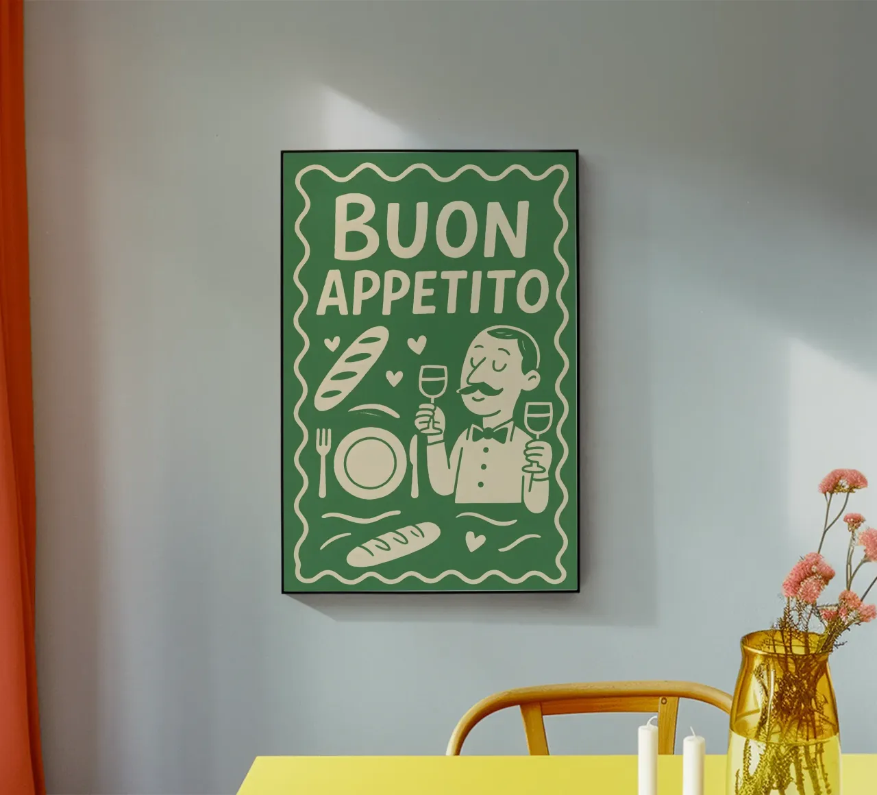 Buon Appetito plexiglass da Wall of Whispers