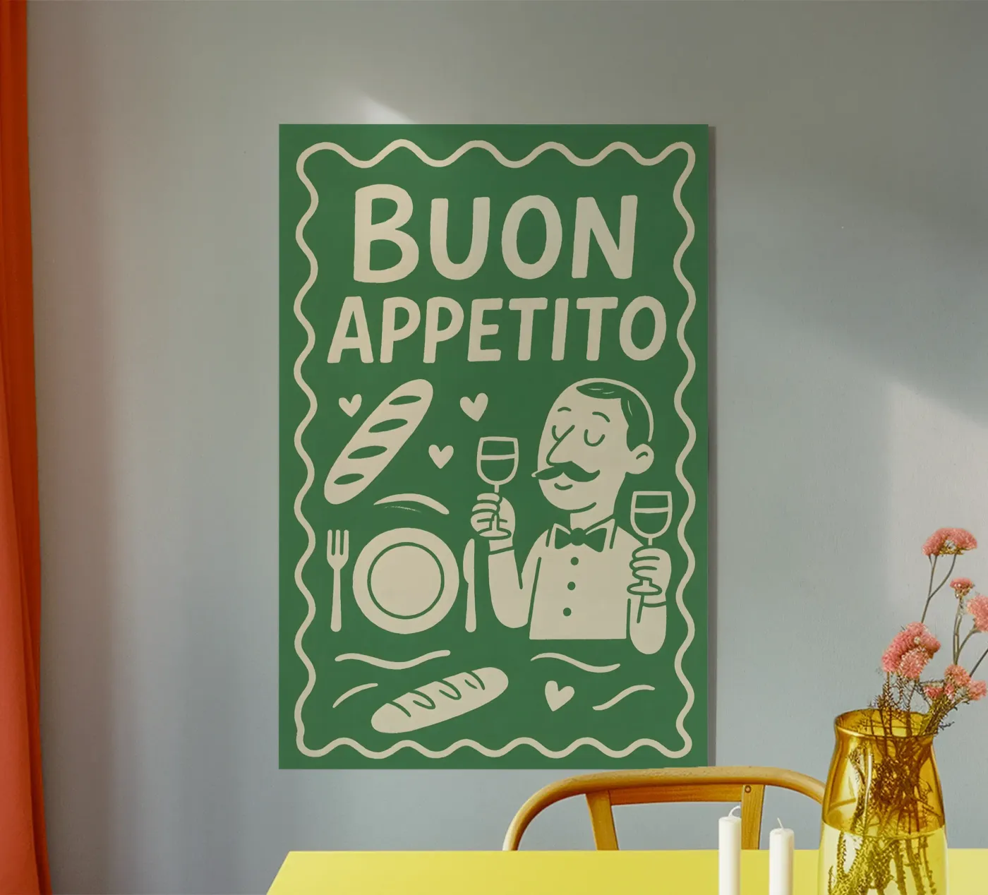 Buon Appetito plexiglass da Wall of Whispers