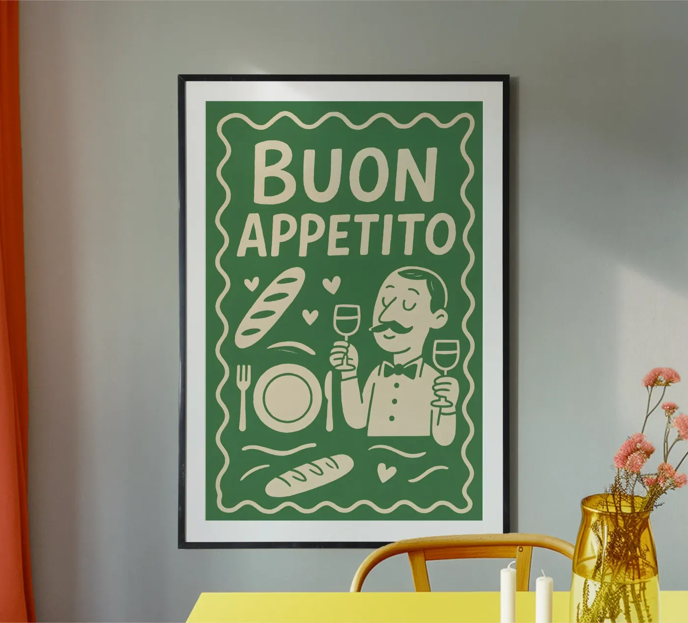 Buon Appetito poster da Wall of Whispers