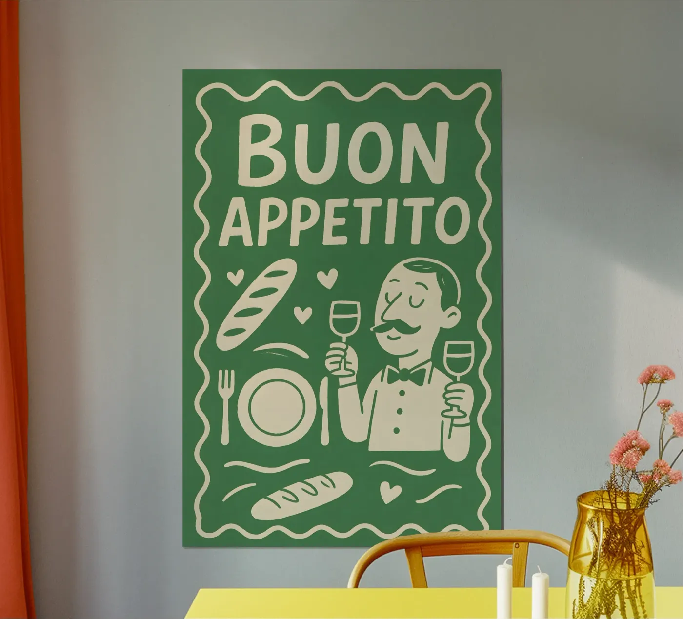 Buon Appetito poster da Wall of Whispers