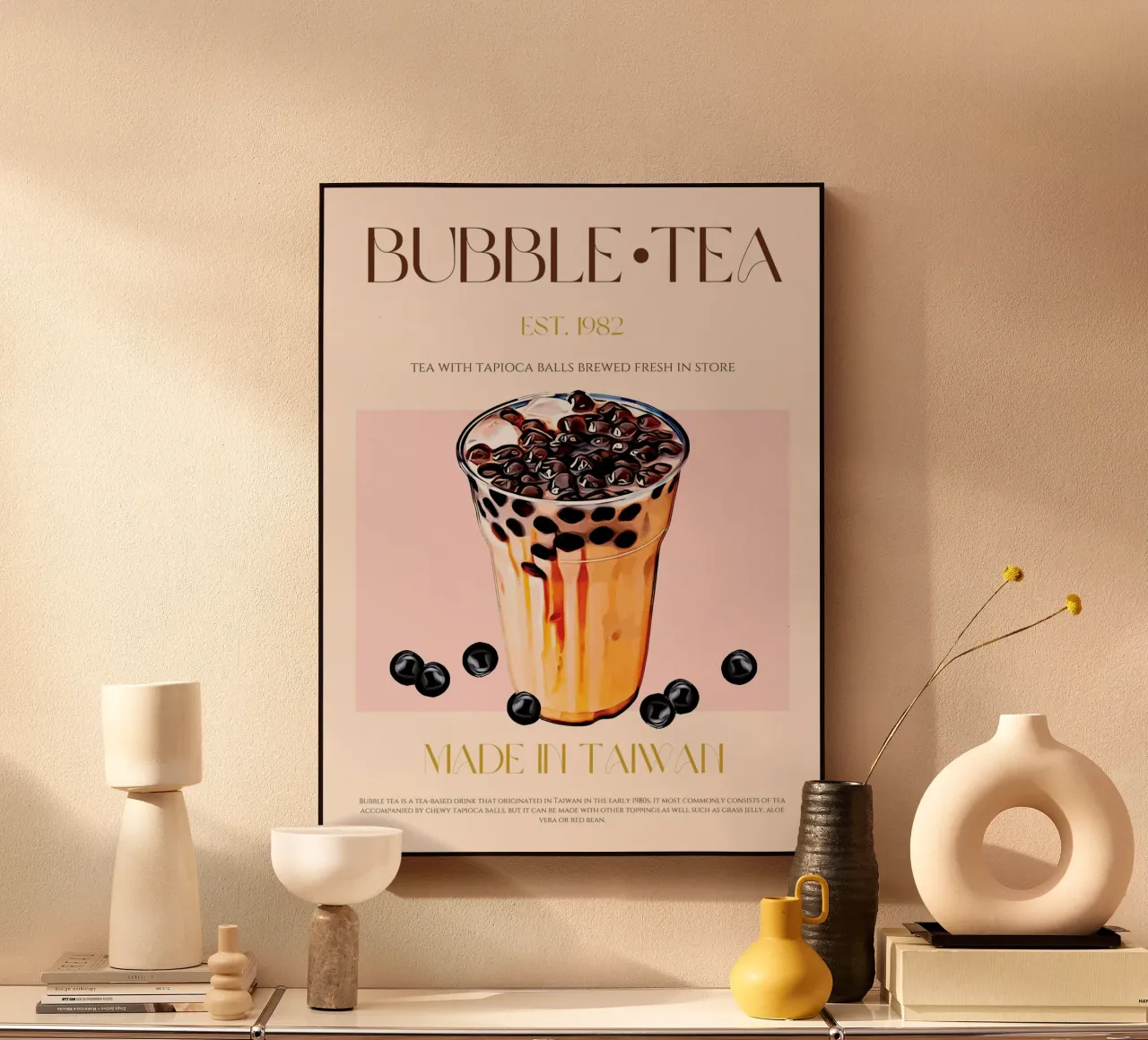 Bubble Tea Print metacrilato de KOKRPrints