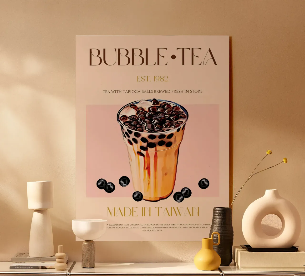 Bubble Tea Print metacrilato de KOKRPrints