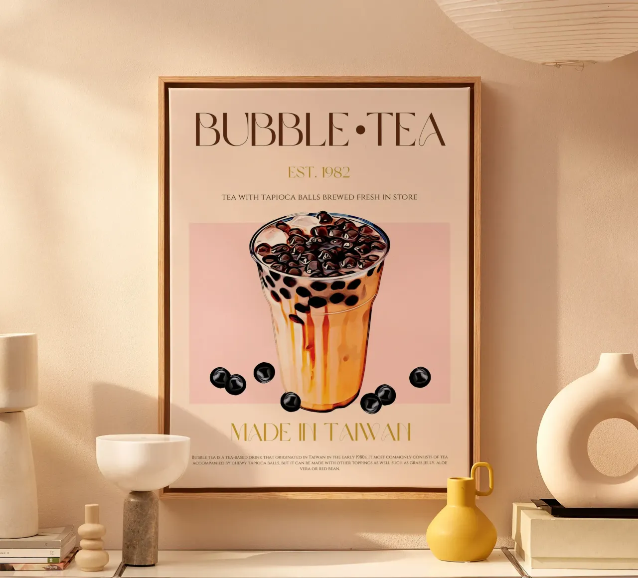 Bubble Thee Print canvas van KOKRPrints