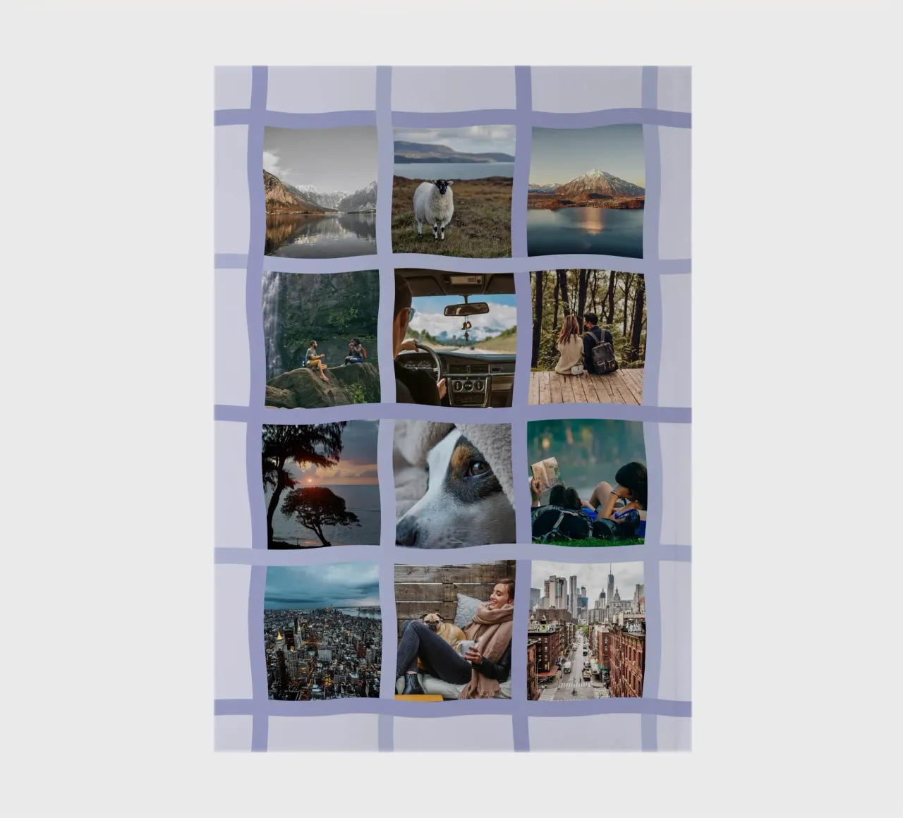 Wiggle Collage notebook by Personalizable Designs