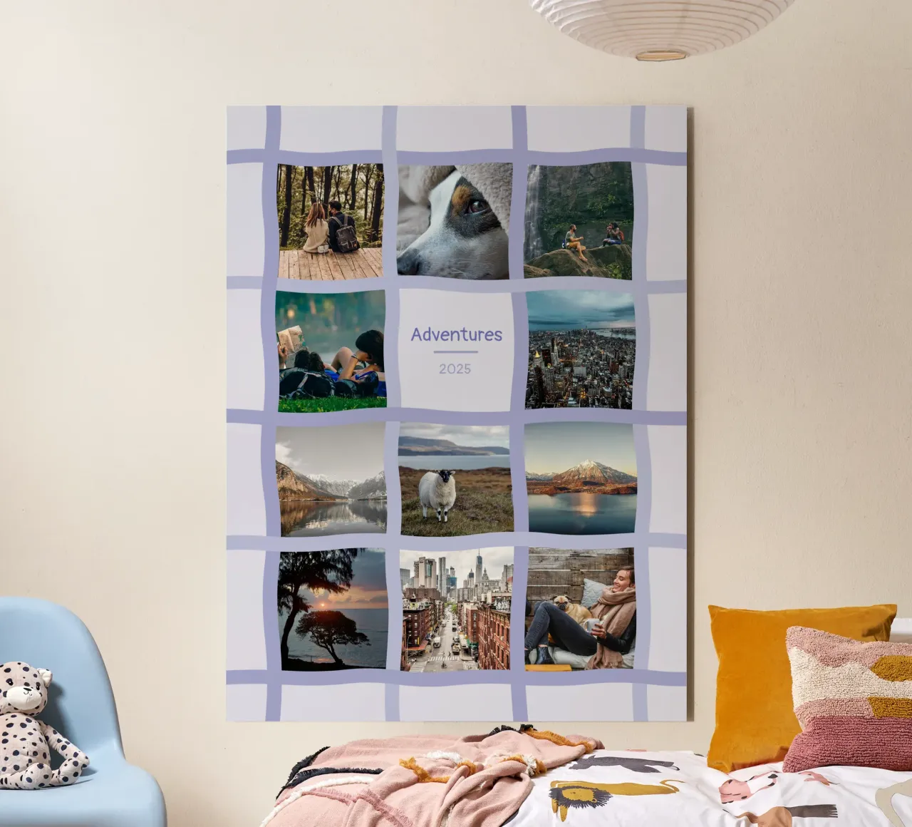 Wiggle Collage alu-dibond by Personalizable Designs